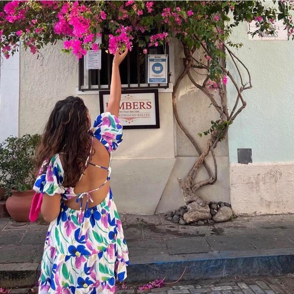 NWOT Speechless Tate Mini Floral Dress w/ Strappy Back - Picture 4 of 5